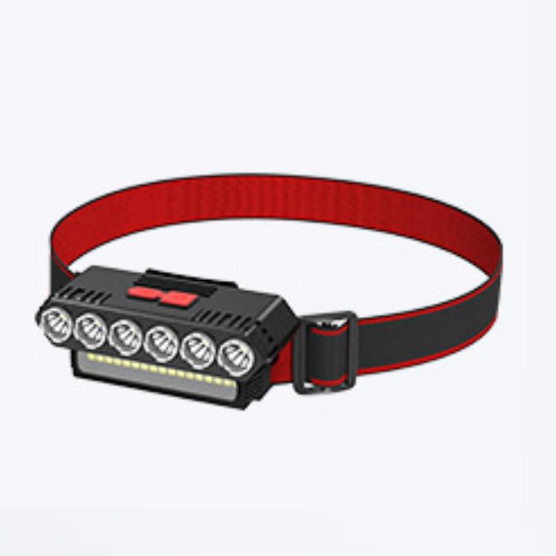 

Двойной источник света светодиодное освещение наружное USB перезаряжаемое освещение головной убор фонарик водонепроницаемый сильный свет налобный фонарь