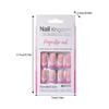 Lange Quadratische French Tip Press-On Nägel Glänzende Acryl-Fingernägel Künstliche Nägel 30 Stück Professionelle Nagelkunst Für Frauen