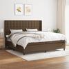3131780 vidaXL Divan Bed with Mattress Dark Brown 200x200 Cm