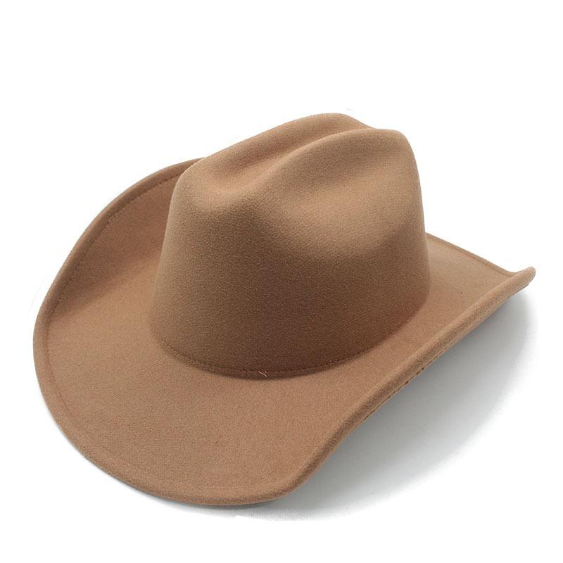 Western Style Wide Brim Sun Protection Hat For Men Women