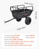 VEVOR Garden Utility Trailer, 10 Cu. Ft 227 Kg, ATV UTV Hauling Trailer, Tow Behind Poly Dump Cart with 16" Tires, Hand Pull or Foot Pedal