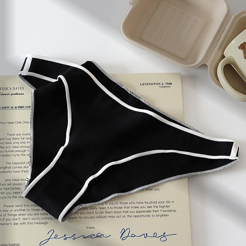 

Low Waist Solid Color Panties Sexy Simple Comfortable Antibacterial Plus Size Women’s Panties M