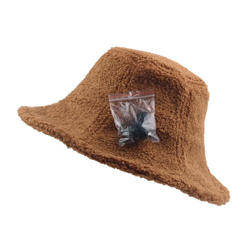 

Шляпа женская универсальная шикарная панама японская мягкая сестра Харадзюку литературный ретро повседневный пуховая шляпа-тазик M（56-58cm） темно-коричневого