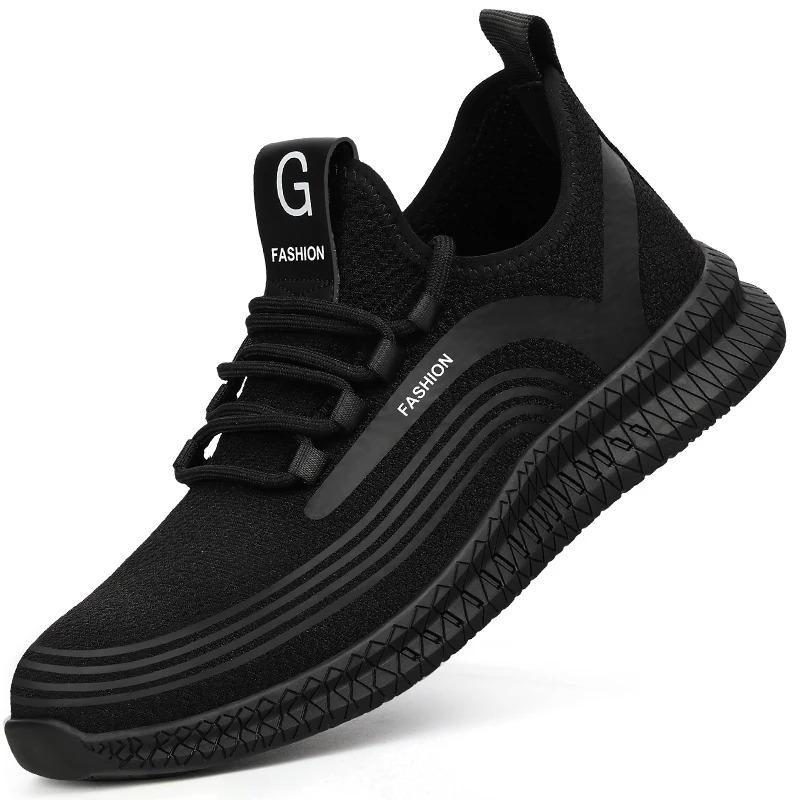 Arbeitsschuhe Herren Damen Arbeitsschuhe Turnschuhe Atmungsaktiv Leichte Sicherheitsschuhe mit Stahlkappe Stiefel Herren Stichfeste Unzerstörbare Schuhe