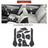 Nissan New Leaf 2nd Generation ZE1 Non-Slip Mat LEAF 2017- Current Pocket Mat Rubber Mat Interior Parts Console Mat Anti-Slip Mat Accessories (White)