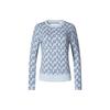 Golf Series Letter Print Pullover Long Sleeve Knit Sweater Women Sweater A11W345402F-ZB