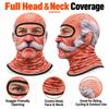 Funny Old Man Ski Mask Realistic Face Summer 3D Printed Full Face Mask For Skiing Snowboarding Outdoor Sports