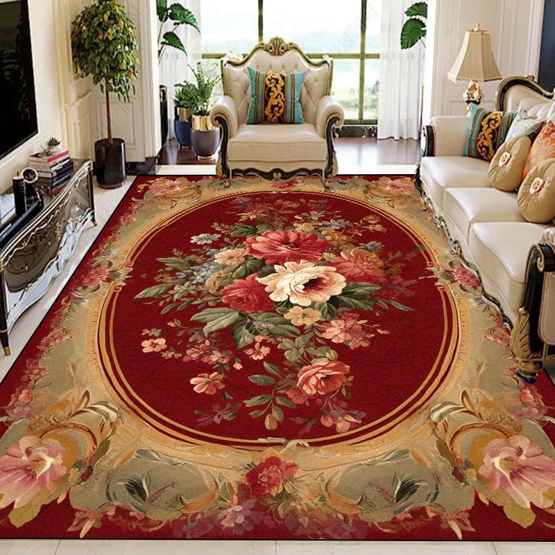 European Luxury Carpet for Living Room Decoration Home Bedroom Large Carpet Non-slip Coffee Tables Mat Washable Lounge Rug