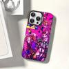 Anime Jojo Bizarre Adventure Phone Case For IPhone 17 16 15 14 11 12 13 Pro Max Plus Pro Colored Silver Cover