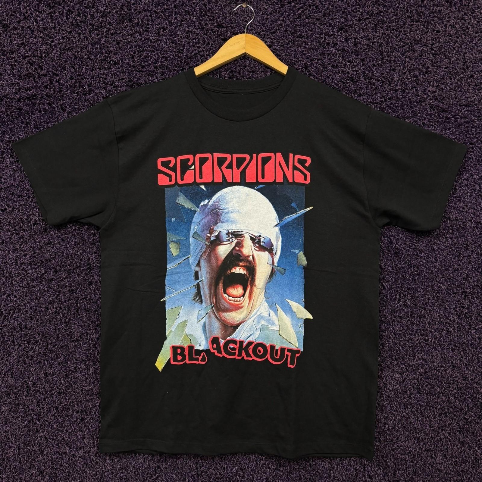 Scorpions Blackout Album Cover Poster Heavy Metal T-Shirt L M