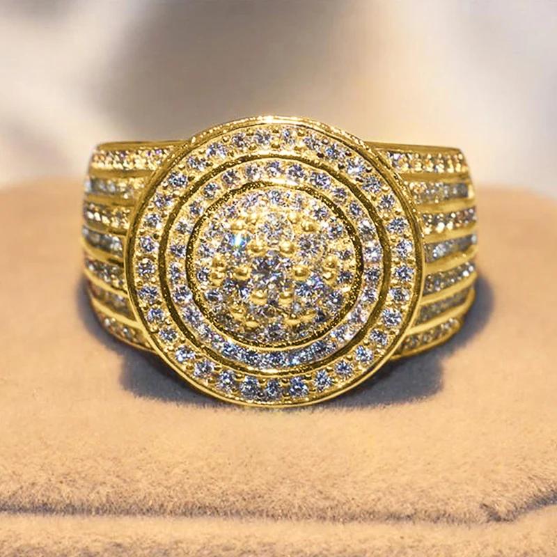 Huitan Watch Shaped Women Rings Micro Paved CZ Gorgeous Wedding Band Accessories Gold Color Engagement Rings New Fashion Jewelry