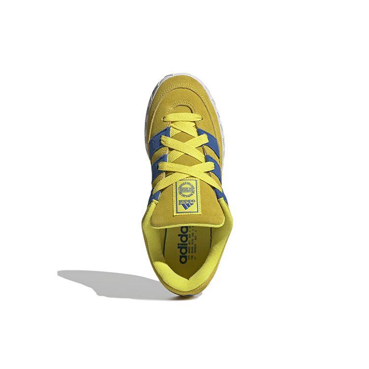 adidas Adimatic Bright Yellow Blue Unisex Sneakers Crystal-White GY2090