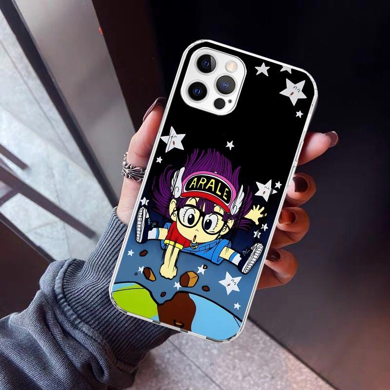 Arale Dr Slump Phone Case For iPhone 17 Air 11 13 Mini 14 15 Plus 16 12 Pro Max 16E SE 7 8 Pattern Soft TPU Back Cover  17 Air 1