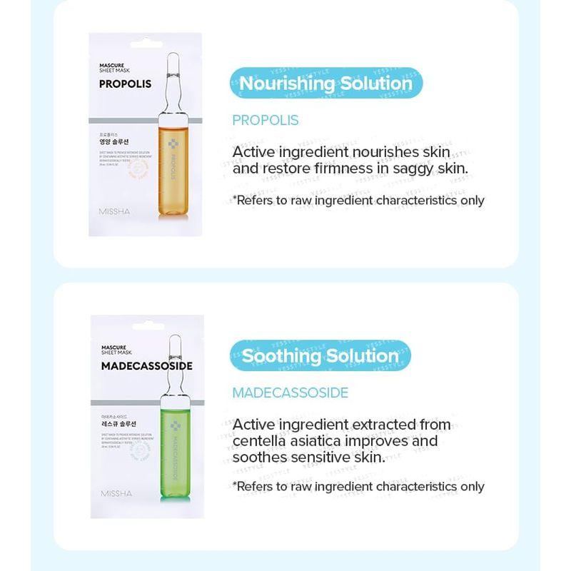 MISSHA - Mascure Sheet Mask - 8 Types