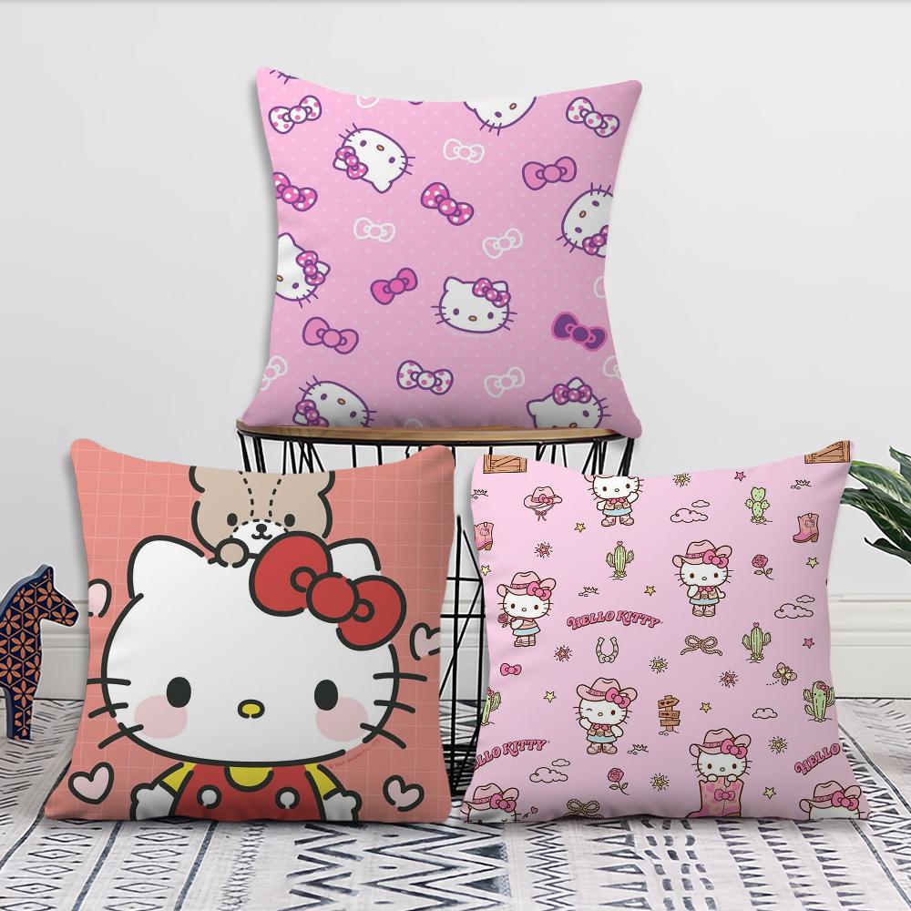 Cute Hello K-Kitty Cushion Cover For Pillow Printing Sofa Decoration Home Car Room Coffee Shop Office Nordic Simplicity