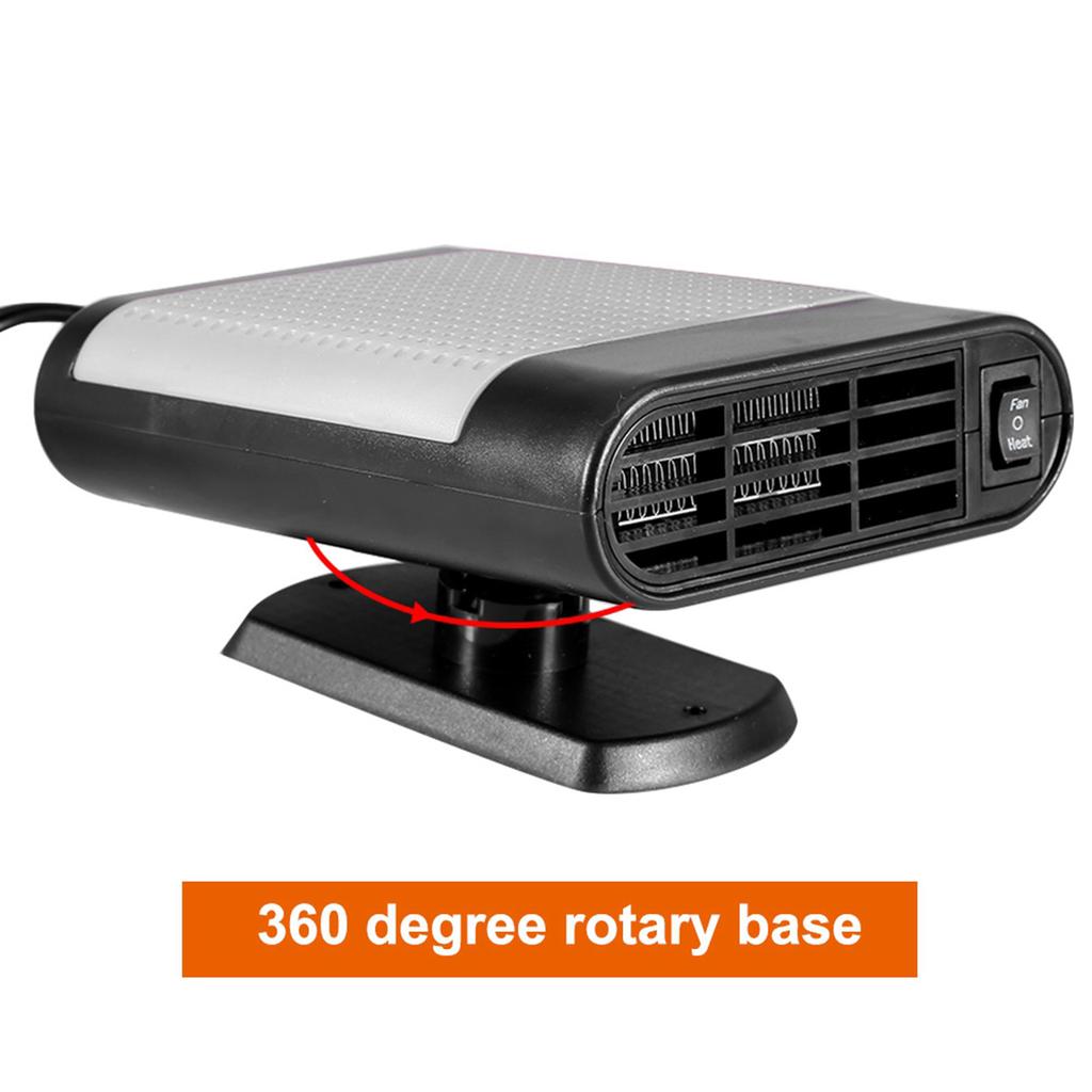 Car 12V Portable Electric Window Heater Heating Dryer   Fan Defroster Demister (Red)
