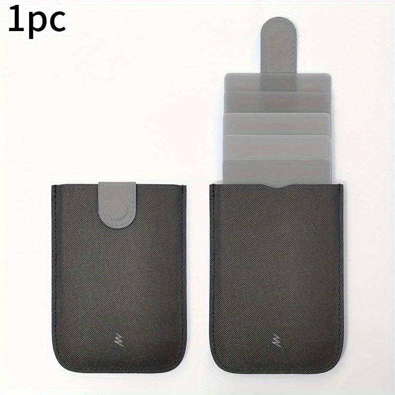 1PC color gradual change pull card bag laminated card bag ultra-thin practical small simple storage anti-degaussing compartment design