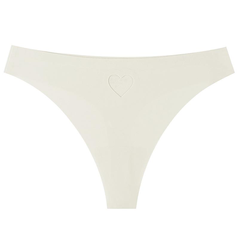 TERMEZY Kvinner Sexy Thong Issilke Sømløs G-streng Uthult Ferskenhjerte Undertøy Lav midje Sportsbriefer