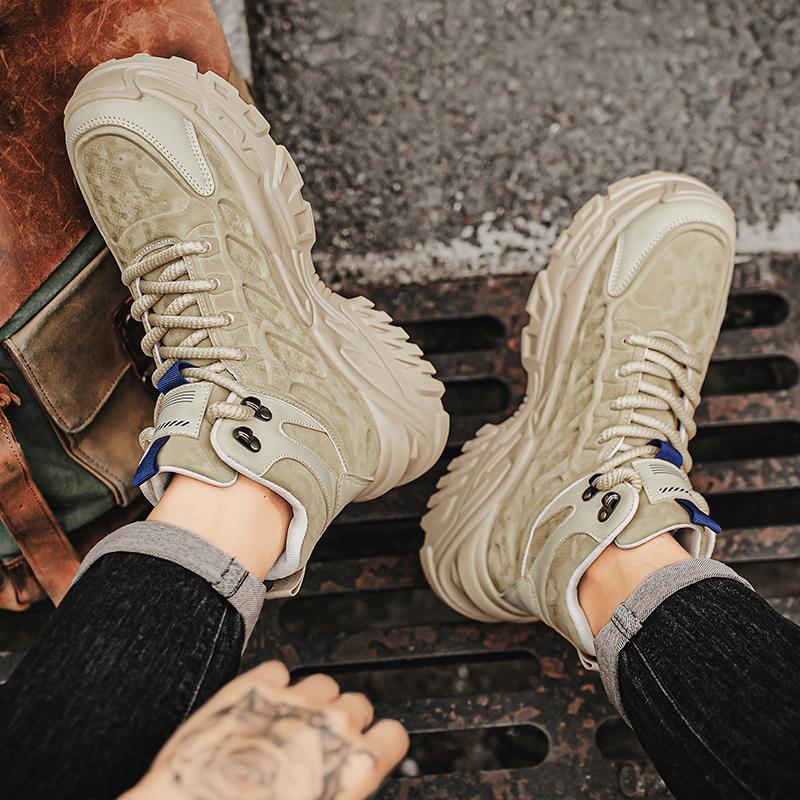 Fashion Men Hiking Shoes Mountain Desert Climbing Shoes Classic Sneakers Outside Comfortable Shoe Male Trekking Footwear Casual Boots 44