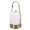 Cordless Lantern LED Retro Rechargeable Stepless Dimming 3 Lighting Modes with Handle Table Lamp for Home Bedroom Camping