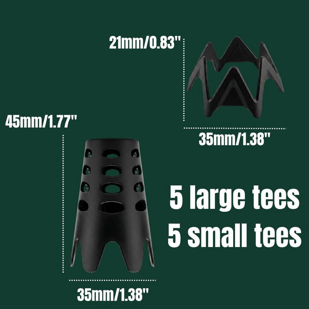 Golf Mat Tees Reusable Stable Training Black Gadgets Kit Golf Mat Tee Holder for Hitting Home Indoor Outdoor House Course Yard