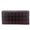 LOUIS VUITTON N60476 Damier Ebene leather Portefeuille Sara Purse Brown leather Used