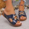 Summer Fashion Women Peep Toe Wedges Platform Slip On Slippers Women Plus Size Shoes for Women 36-43 Beach Sandals