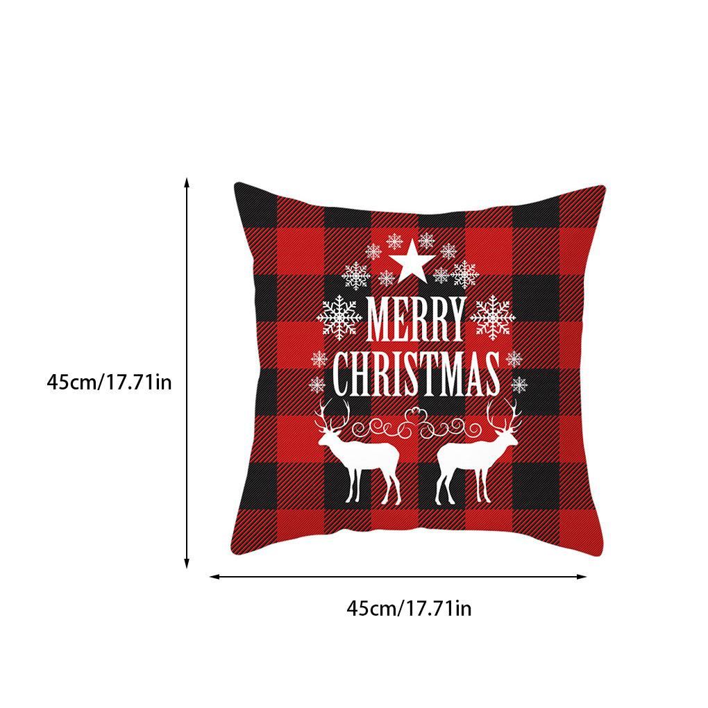 Christmas Pillowcase Xmas Wedding Decoration Pillow Case Home Sofa Car Living Room Bedroom Cushion Cover for Teens Adults