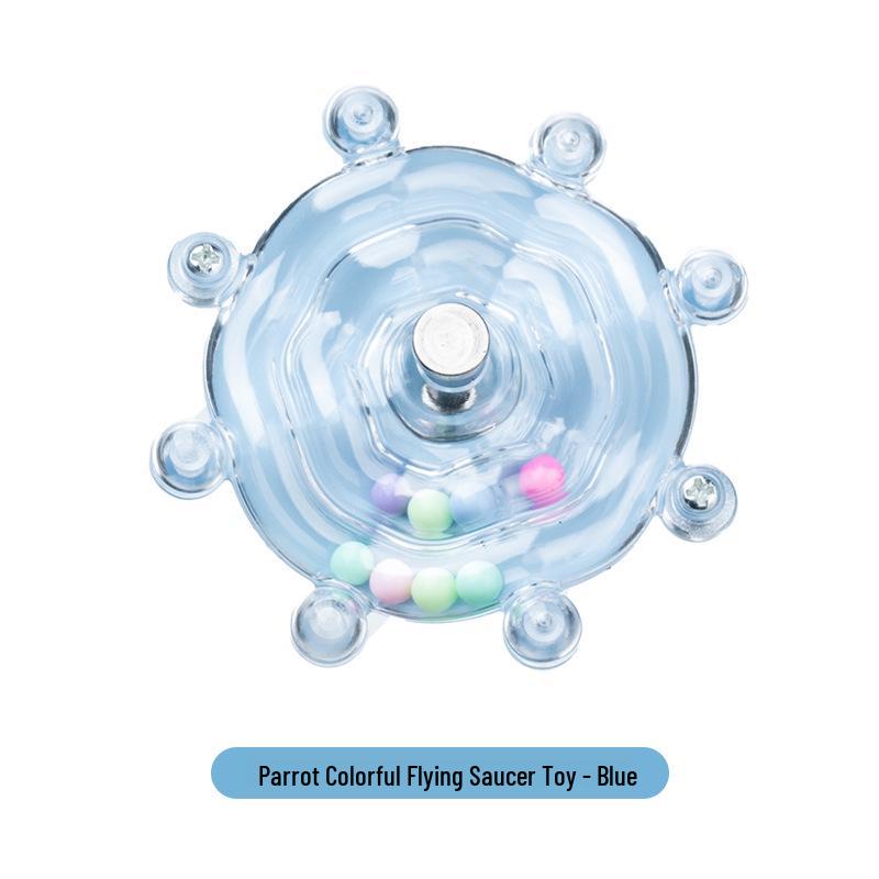 

Colorful Rotating Spinner Toy for Small Birds - Parrot Cockatiel Fun & Decompression Amusement Wheel