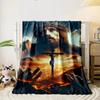 Jesus Cross Calvary Print Blanket  Printed Blanket for Living Room Bed Couch Lunch Break Soft Cozy Blanket for Friend's Festival Gift