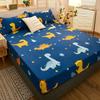 Solstice Waterproof Fitted Sheet - Cute Dinosaur Couvre Lit (Queen/King), Elastic Kids Bed Sheet (No Pillowcase)