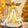 Angel For Christmas Tree 3D Festive Centerpiece Christmas Tree Topper Angel Doll For Kitchen Bedroom Living Room Apartment Dorm