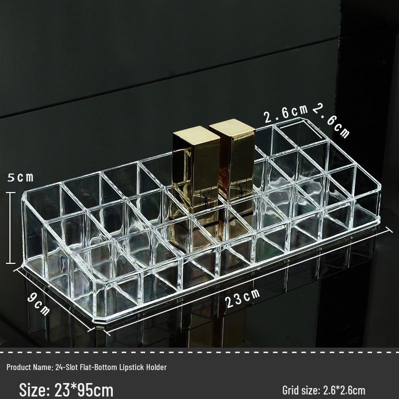 Klarer Acryl-Lippenstift-Displayständer - Mehrloch-Organizer für Kosmetik