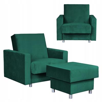 Alicja Reclining Armchair with Sleeping Footrest and Storage