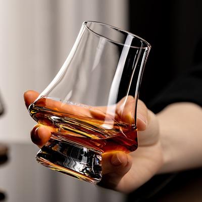 Kristallglas Whiskey-Snifter Tulpenform Weintasting-Glas mit schlanker Taille und großem Bauch108