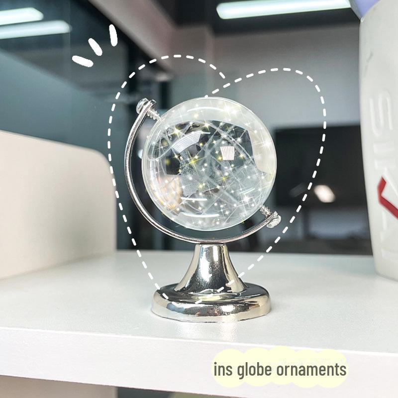 Korean Style Mini Globe - Creative Desktop Ornament & Student Gift