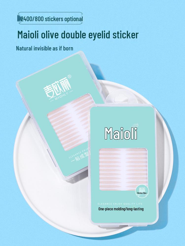 

Maioli Invisible Olive Lace Double Eyelid Patch - Breathable & Thin 800 Patches