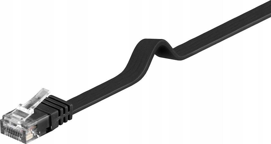 Patchcord LogiLink CF2073U CAT.6 U/UTP 5 m, płaski, czarny