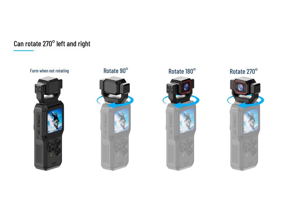 D1 HD Night Vision WiFi Sports Recorder with White Light Fill