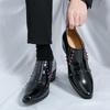 Herren Business Hochhackige Formelle Lederschuhe Lässig Bequem Atmungsaktiv Modisch Spitzschuh Lederschuhe Größen 38-46