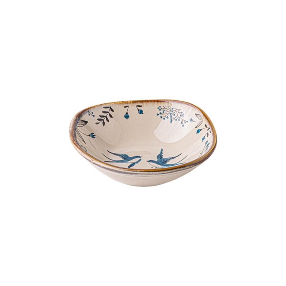 Retro Ceramic Flavor Dish Mini Vinegar Dish Small Dish Sushi Soy Dipping Sauce Bowl Hot Pot Style 5