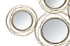 Iron Panel With Mirrors Gold Round 124.5X4X53.5 Cm