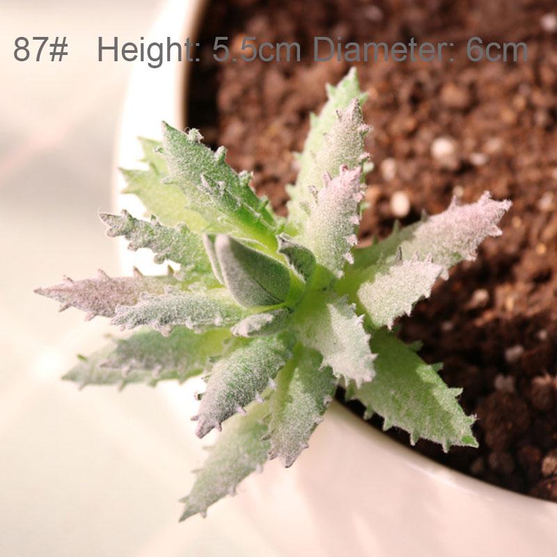 Konstgjorda Suckulenter Växter Vit Rosa Grön Plast Falska Växter Landskap Bonsai plantas artificiales Hem Trädgård Dekoration