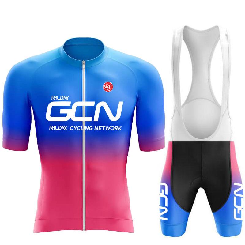 2024 RAUDAX GCN Summer Road Bike Cycling Clothing Men's Short Sleeves Cycling Jersey Triathlon Mountain Bike Sport Cycling Suits