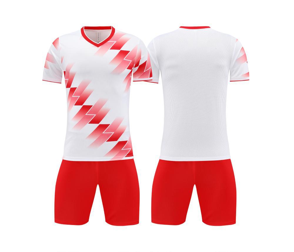 Short-sleeved Football Jersey Set Spot Printing Number Light Board Football Training Jersey Team Summer Game Jersey