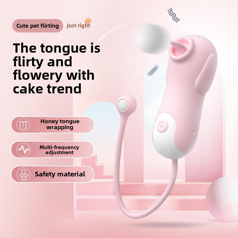 Masturbator Curious Ten-speed Vibration FM Tongue Licking Female Masturbator Adult Erotic Sexy Products