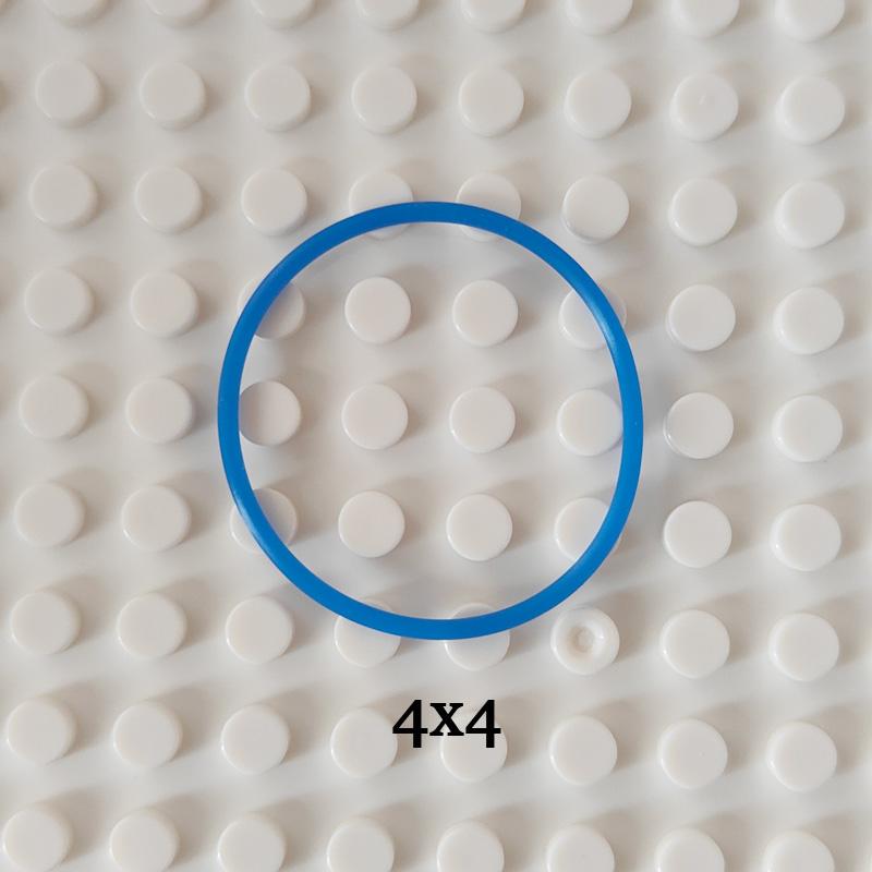 Compact Particle Building Blocks 10pcs / Lot MY OWN CREATION High Tech Rubber Band 2x2 3x3 4x4 5x5 EV3 Fitting 85543 85544 Blocks Parts Playthings