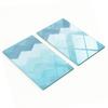 Decorative Glass Chopping and Serving Boards Chevron Pattern 2x30x52 Cm
