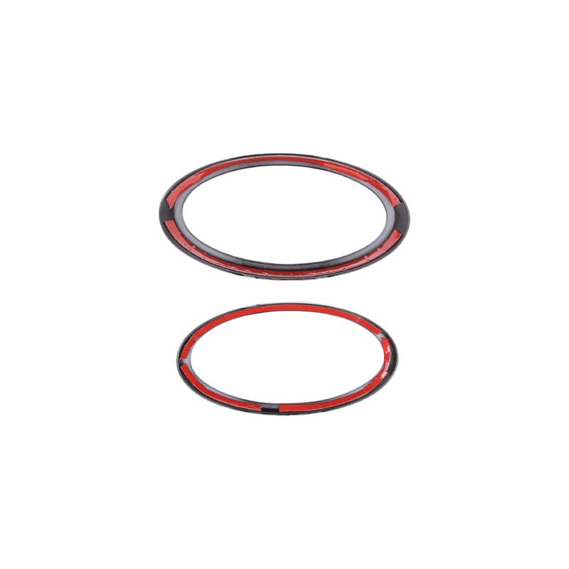 2ks/set Auto Lesklá černá Přední Zadní Logo Obvodový kroužek Exteriérová dekorace Příslušenství pro Subaru XV