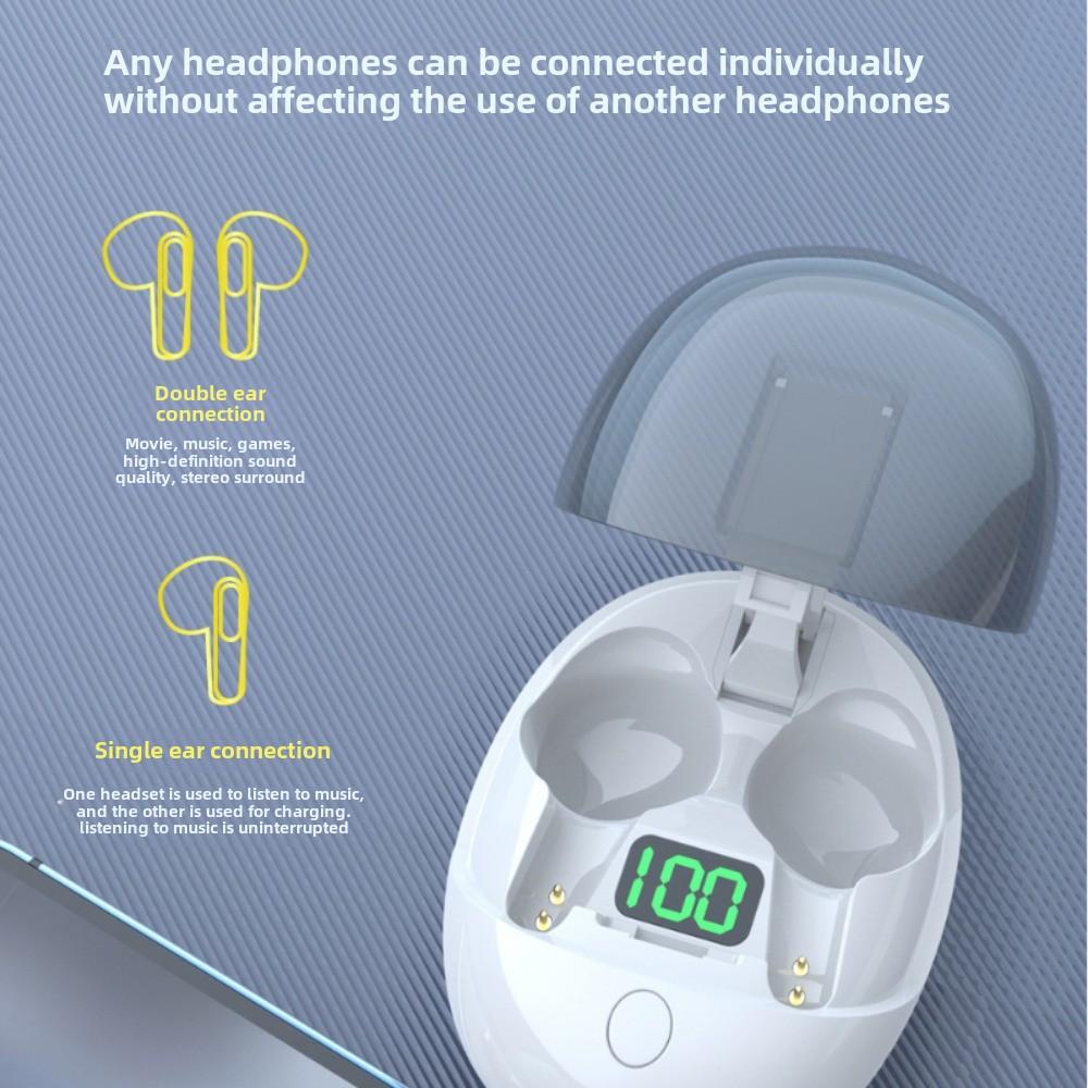 New Bluetooth Headphone Cover Innovative Design Jerry Chip 5.3 Waterproof Transparent Long Life